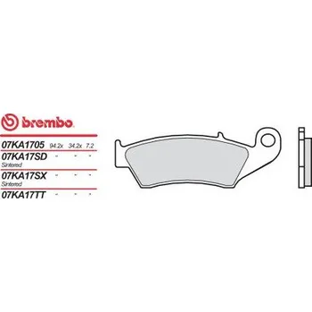 Motodíl Přední brzdové destičky Brembo Gas Gas 250 XC 2017 - směs 05