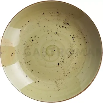 Talíř Hluboký talíř z porcelánu, Ø 23 cm, olivový | FINE DINE, Kolory Ziemi Olive