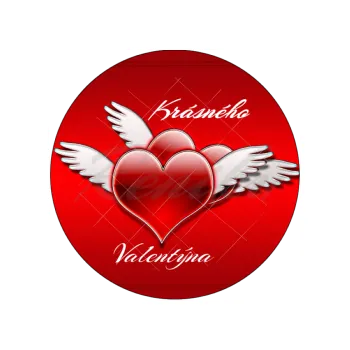 Jedlá dekorace na dort OKŘÍDLENÁ SRDCE, VARIANTA Jedlý papír 412