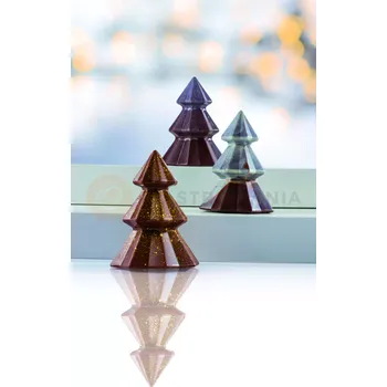 Čokoládová tyčinka Forma na čokoládu - vánoční stromeček, 4 ks x 100g, 95x120 mm - 20A3D02 | MARTELLATO, Christmas Tree