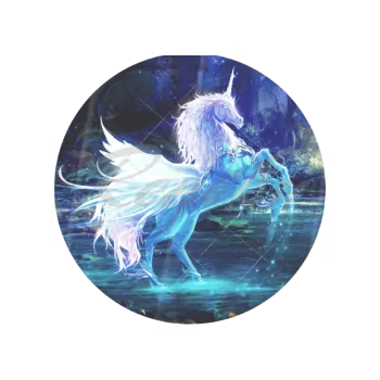 Jedlá dekorace na dort JEDNOROŽEC fantasy, VARIANTA Jedlý papír 543