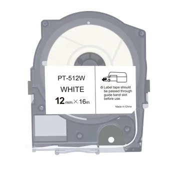 Max LM-512W, 12mm x 16m, bílá kompatibilní páska