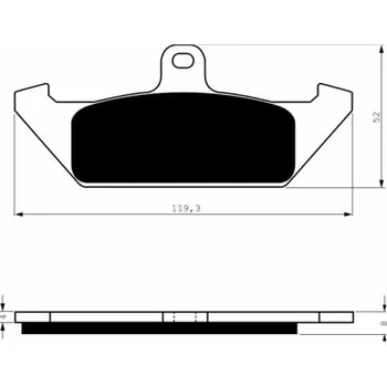 Brzda pro motocykl Přední brzdové destičky Goldfren Cagiva Elefant 750 1994-1997 směs S3