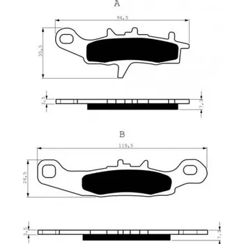 Auto-moto Přední brzdové destičky Goldfren Suzuki RM 100 2003-2003 směs S3
