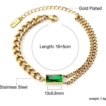 Náramek Elegantní dámský náramek z chirurgické oceli - 606JG