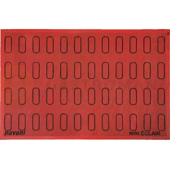 Výroba svíčky Podložka na éclairs perforovaná - 600x400 mm, 48 ks x 60x18 mm - ECL48 | PAVONI, Forosil Éclair