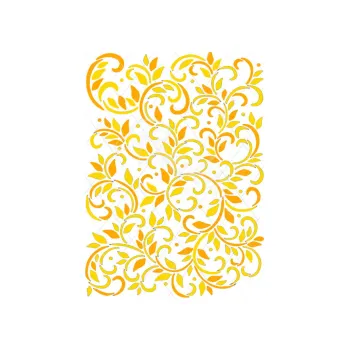 Jedlá dekorace na dort VĚTVIČKY TAPETA s21