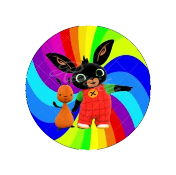 Jedlá dekorace na dort BING a duha, VARIANTA Jedlý papír 1119