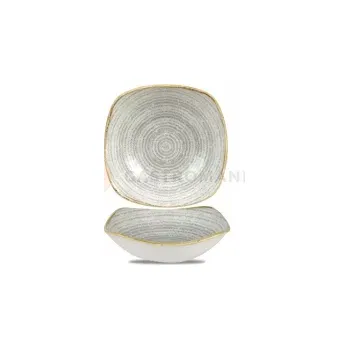 Hranatá miska, bílo-šedá 568 ml | CHURCHILL, Homespun Style Stone Gray