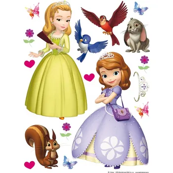 Samolepící dekorace DK1777 Samolepící dekorace nálepka princezna Sofie první, velikost 65 x 85 cm
