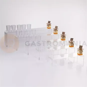 Potravinářské barvivo Stojan - schůdky na koláče a dezerty z plexiskla, 5 pater, transparentní - 80D2000 | MARTELLATO, Baroque