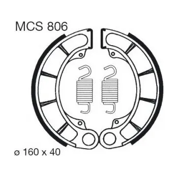 Motodíl Zadní brzdové destičky TRW / Lucas Honda VT 750 S, SA 2010 - 2014