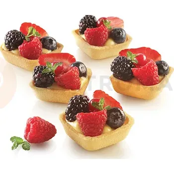 Kuchyňská sůl Silikonová forma na mini čtvercové zákusky, 20x 50x50x20 mm | SILIKOMART, Air Plus 17 Square