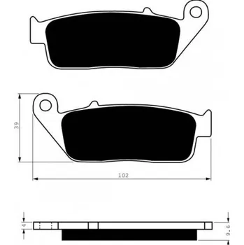 Brzda pro motocykl Přední brzdové destičky Goldfren Honda VT 750 DC Black Widow 2000-2003 směs S3