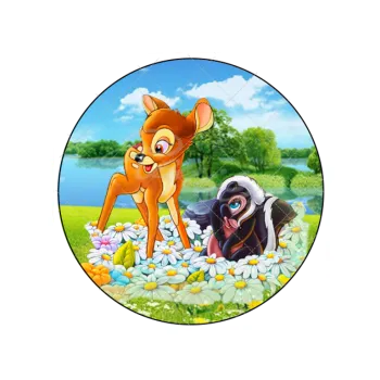 Jedlá dekorace na dort BAMBI louka, VARIANTA Jedlý papír 1485