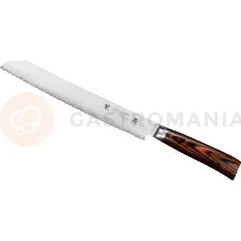 Kuchyňský nůž Nůž na pečivo, 23 cm | TAMAHAGANE, Tsubame Brown
