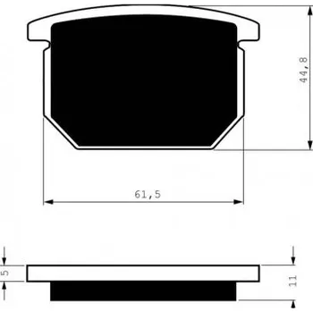 Motodíl Přední brzdové destičky Goldfren Suzuki GR 650 1983-1989 směs AD