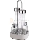 Sada kořenek a nádob na olej a ocet 12,5 x 12,5 cm, beton | APS, Element