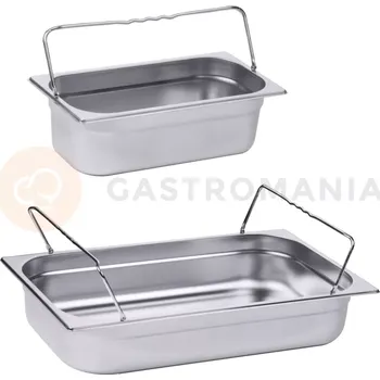 Nerezový dřez Gastronádoba z nerezové oceli GN1/1 150 mm s uchy | CONTACTO, 6711/150