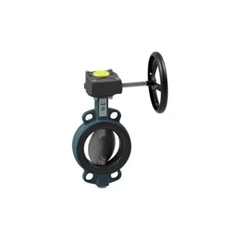 Kanalizační potrubí mezipřírubová klapka, DN 450 [mm], kotouč nerez 1.4408, manžeta EPDM, BUW6-450-DSE-G