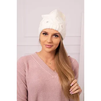 Čepice Kesi Dámská čepice Ramona ecru Univerzální