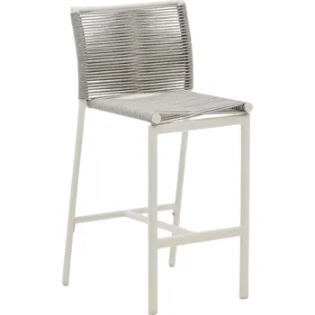 Světle šedá zahradní barová židle Kave Home Culip 65 cm