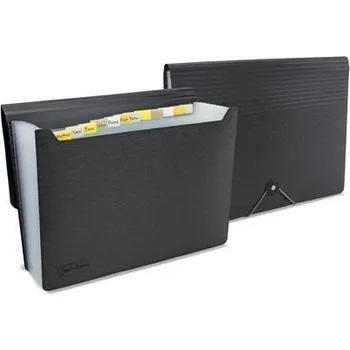 Rozkládací složka "Germ-Savvy™", matná černá, A4, PP, 13 dílů, RAPESCO 1638