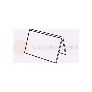 Informační tabulka Samostatně stojící plastová tabulka, 85x50,5 mm, 10 ks - 10SA001B | MARTELLATO, Total White