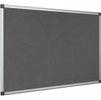 Kancelářský nábytek Textilní nástěnka AL rám 180 x 90 cm (šedá)