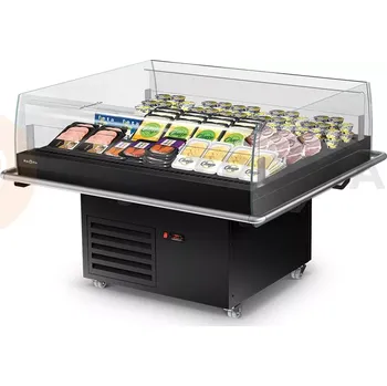 Modul chladicího ostrůvku proskleného ze všech stran, nárazníky z nerezové oceli, 1250x1270x960 mm | RAPA, L-WB1