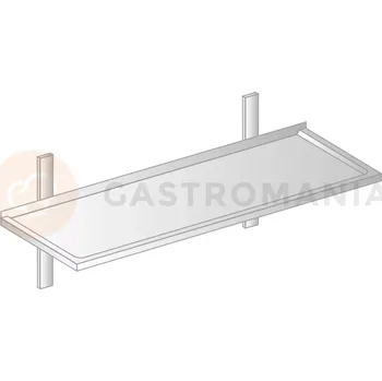 Závěsné křeslo Závěsná police z nerezové oceli s prohloubeným povrchem 1800x400x250 mm | DORA METAL, DM-3502