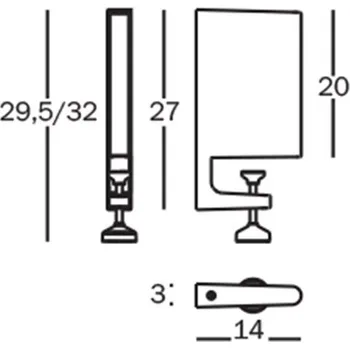 police Upínací svorka k polici Magis Spike černá