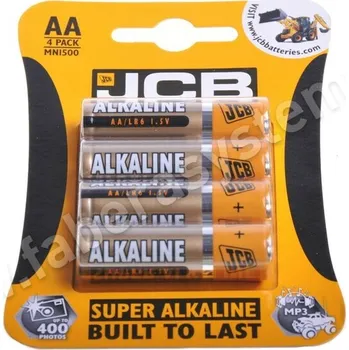 Článková baterie Alkalická tužková baterie JCB LR6/4 AA (4ks)