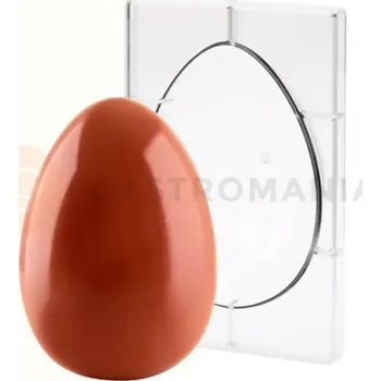 Čokoládová tyčinka Polykarbonátová forma na polovinu čokoládového vejce - 1 ks x 260g, 121x175 mm - 20U175N | MARTELLATO, Half Egg Moulds