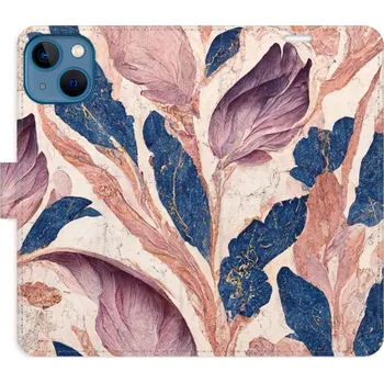 Pouzdro na mobilní telefon Flipové pouzdro iSaprio - Old Leaves 02 - iPhone 13