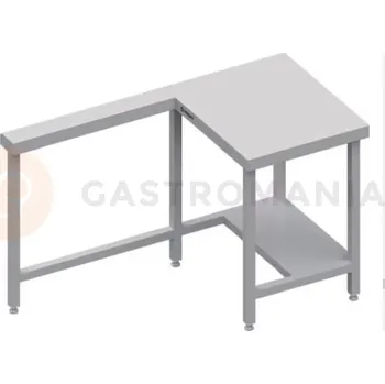 Zahradní úložný box Vnější stůl pod pokladnu - pravý, vrchní deska ze žuly | STALGAST, ST 135