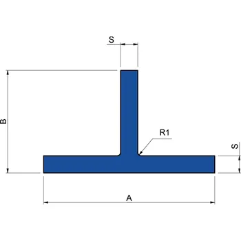 Stavební profil Hliníkový T profil