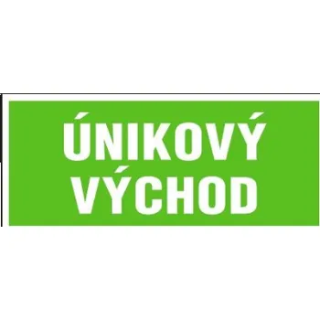 MXM Únikový východ | samolepka, 200x87mm Fotoluminiscenční plastová tabulka