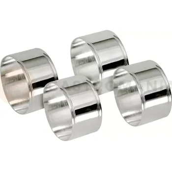 Kroužek postříbřený na ubrousky 40 mm, sada 4 ks | CONTACTO, Silver Line