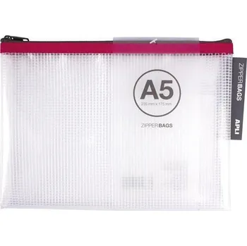 Set školních potřeb Kapsa na zip, mix barev, A5, 235 x 175 mm, APLI