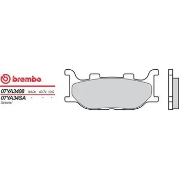 Motodíl Přední brzdové destičky Brembo Yamaha 125 XV VIRAGO 1997 - směs 08