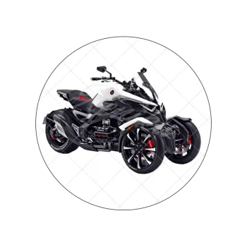 Jedlá dekorace na dort TŘÍKOLKA HONDA, VARIANTA Jedlý papír 1441