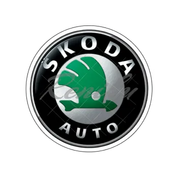 Jedlá dekorace na dort ŠKODA znak, VARIANTA Jedlý papír 286