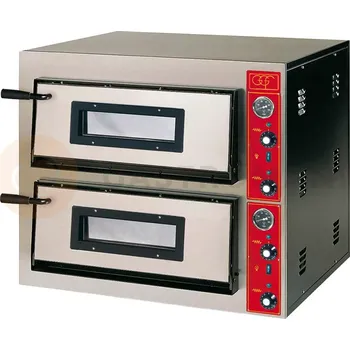 Pec na pizzu Pizza pec dvoukomorová, elektrická, 8x pizza 30 cm, 8,4 kW | GGF, E-Line