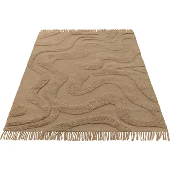 Koberec Hnědý vlněný koberec J-line Toffue 160 x 230 cm