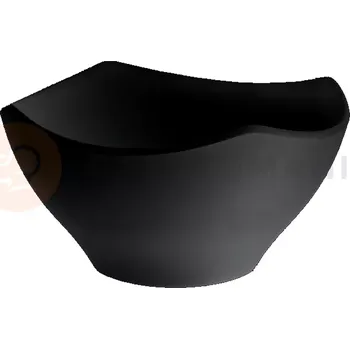 Mísa obdélníková z melaminu 210x210 mm, černá | APS, Zen