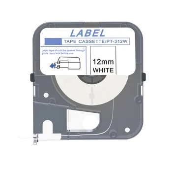 Max LM-312W, 12mm x 8m, bílá kompatibilní páska