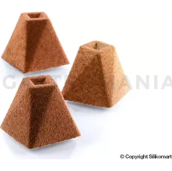 Kuchyňská sůl Forma na zákusky a dezerty SQ046 MINI PYRAMID | SILIKOMART, Sessanta Quaranta