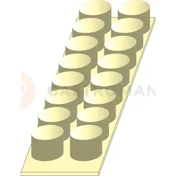 Výrobník cukrové vaty Vytlačovač k formě na kulaté minidezerty - 25 mm - ED1 | MARTELLATO, Mignon