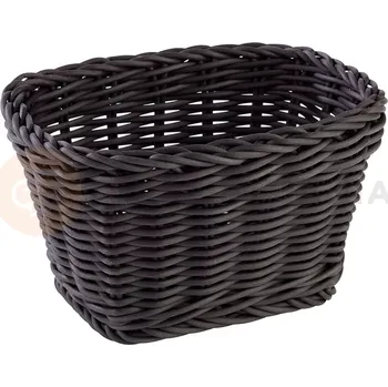 Obdélníkový košík z polypropylenu, černý 170x110x90 mm | APS, Profi Line